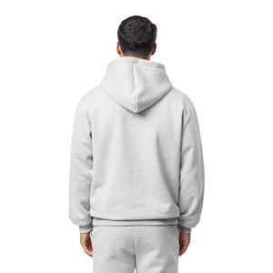 Nouvelle usine en gros hommes personnalisation pull survêtements 400gsm 100% coton épais polaire blanc uni taille confortable pour les hommes - Product Image 5