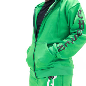 ชุดวอร์มกางเกงวอร์มผ้าฟลีซแบบมีฮู้ดพิมพ์ลายสกรีนโลโก้3D ตามสั่งสำหรับฤดูหนาว - Product Image 6