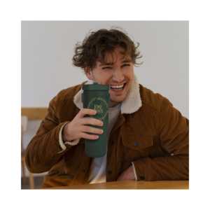 Vaso Térmico de Viaje de 0.85L (30oz) con Asa y Pajita, Diseño El Señor de los Anillos, Botella de Vacío para Bebidas Frías o Calientes, Material PC - Product Image 1