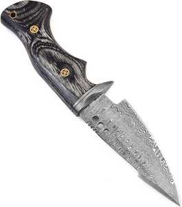 High Quality Damascus Steel Hunting tracker <b>Knife</b> with Wood Handle Custom Hand Forged Damascus Steel <b>Knife</b> - Product Image 2