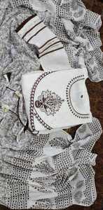 Traje Anarkali de última colección con bordado e impresión digital para trabajo, boda y fiesta, vestido tradicional - Product Image 4