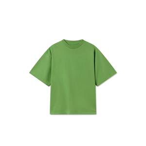 T-shirt d'été décontracté pour hommes demi-manches avec col rond 180g coupe courte et ample mode col rond pour jeunes - Product Image 1