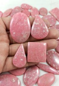 Venta al por mayor de alta calidad Rosa Thulite cabujón de cuarzo natural de cristal de piedras preciosas joyería de tamaño y forma mixta de diseño de venta - Product Image 4