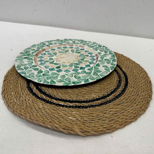 แผ่นรองจานทรงกลมทำจากหญ้าทะเลอย่างดี รุ่น DKS16 เป็นมิตรกับสิ่งแวดล้อม - Product Image 4