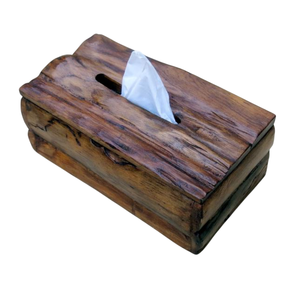 Boîte à mouchoirs carrée en bois de chêne faite à la main exclusive et écologique Porte-serviettes décoratif moderne et luxueux Table de salle de bain - Product Image 6