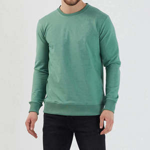 เสื้อสเวตเชิ้ตผู้ชายแขนยาวผ้าคอตตอนผสมโลโก้แบบลำลองสำหรับผู้ชาย - Product Image 1