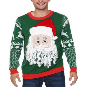 Pull à col rond de Noël pour femme Couleurs et tailles personnalisées Logo avant Option Nylon/Acrylique Matériel pour l'automne/hiver - Product Image 3