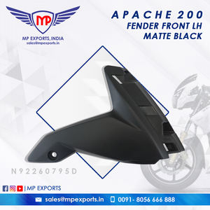 บังโคลนหน้าซ้ายสีดำด้านคุณภาพพรีเมียมสำหรับรถมอเตอร์ไซค์ TVS Apache RTR 2W อะไหล่มีจำหน่ายในราคาที่ดีที่สุด - Product Image 2