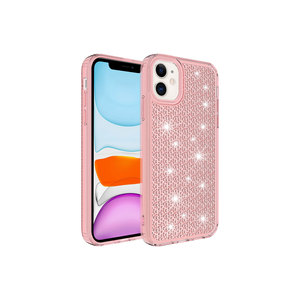 Funda de Silicona con Diseño de Nieve Brillante Netzy para iPhone 11, Color Rosa UV, Protectora, Compatible con 7 Plus, 14 Plus, 13 Pro Max Plus - Product Image 1