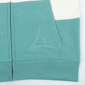 เสื้อฮู้ดซิปผู้หญิงแฟชั่นฤดูหนาว สวมใส่สบาย ระบายอากาศได้ดี เป็นมิตรกับสิ่งแวดล้อม มีกระเป๋าหน้า  รับผลิตตามแบบ  ขายส่ง - Product Image 4