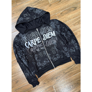 Offre Spéciale nouveauté hiver hommes en détresse fermeture éclair sweats à capuche 100% coton respirant haute qualité poche Design Street Wear - Product Image 4