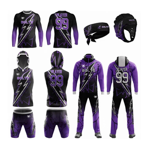 Uniformes de Fútbol Americano para Equipos, Ofertas Directas de Fábrica, Sudadera con Capucha y Pantalones Cortos 7v7 para Niños - Product Image 5