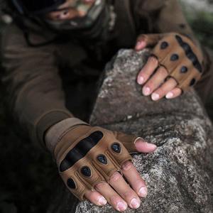Gants tactiques unisexes respirants antidérapants à demi-doigts de haute qualité en gros pour le cyclisme, la chasse, les sports de plein air au Pakistan - Product Image 2