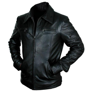 Fabricante OEM ODM, Chaqueta de Invierno de Cuero PU, Estilo Urbano Vintage, Corte Ajustado, Cuello Alto, Transpirable, Impermeable y Resistente al Viento - Product Image 3