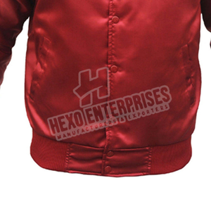 Hot Selling Fashion Silk Satin Wholesale Varsity Jackets Custom Color Logo Men's Bomber Jacket Made in Pakistan 2025 - Product Image 4