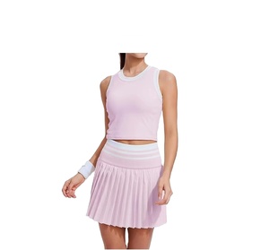 Cheap Price Women Tennis Dress <b>Skirt</b> Breathable Quick Dry Casual Spandex/Nylon Sport Wear Inner Shorts - Product Image 2