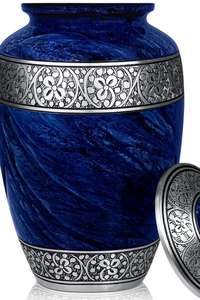 Custom Handmade Eco-Friendly Traditional Aluminium Keepsake <b>Urns</b> for Adults Babies Wholesale Unique Human Cremation Funeral <b>Urns</b> - Product Image 3