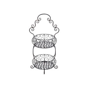 Panier en fil de fer métallique de luxe avec poignée, finition noire, pour la table, la cuisine, le rangement des fruits et légumes - Product Image 5