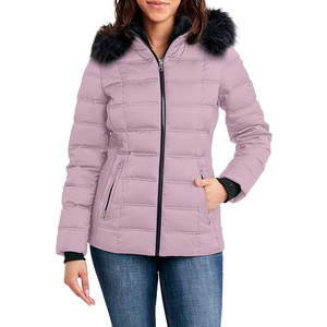 Women's Winter Quilted Long Puffer <b>Jacket</b> Plus Size Windproof Oversized with Breathable Hood Knitted Processing - Product Image 1