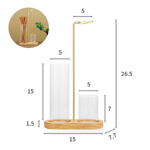 Soporte para incienso 2 en 1, quemador volador anticenizas, organizador de cenizas de madera de goma, meditación, Yoga, <span class=keywords><strong>Spa</strong></span>, decoración del hogar, clásico - Product Image 6