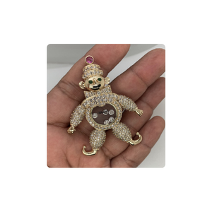 Pendentif en diamant véritable en or de haute qualité Style de dessin animé VS Si pureté Meilleur prix pour les cadeaux des filles - Product Image 6