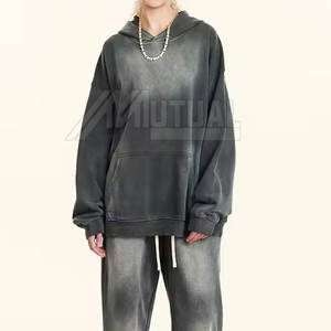 Survêtement de lavage à l'acide de haute qualité pour femmes doux et confortable avec col à capuche tendance Design à motif solide - Product Image 1