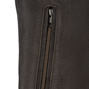 CE-Certified Vintage Retro Brown Genuine Buffalo Leather Racing Motorbike Jacket Windproof Winter <b>Protector</b> for Men's Motorcycle - Product Image 5