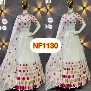 Designer Party Wear Heavy Georgette Séquence Broderie Travail Lehenga Avec Dupatta Party Wear Indian Bollywood Outfit Wholesale - Product Image 2