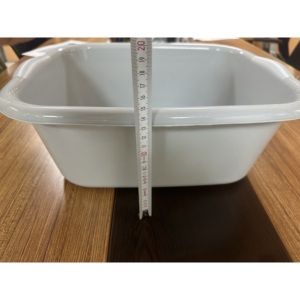 Cubo de Lavado Rectangular de Plástico Duradero de 31x39cm para Lavandería y Baño, Fabricado en Turquía - Product Image 4