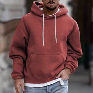 Hoodies Sweat Hiver Solide Couleur En Peluche Chaud Manteau Polaire Pull Casual Manteau Poche Pull Automne Manteau Hoodies - Product Image 6