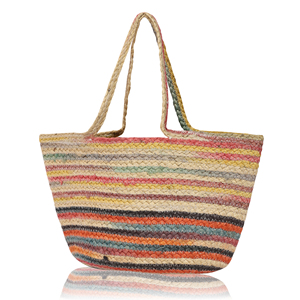 Sac à main tendance en jute recyclé pour femme, fait main, style Chindi, écologique, durable, décontracté, de haute qualité - Product Image 5