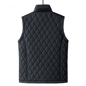 Nouvelle Veste Matelassée Homme Sans Manches à Capuche, Col Rond, Légère, Fermeture Éclair, Anti-Bactérienne, en Laine/Polyester - Product Image 2