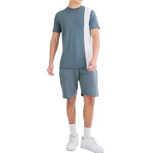 New Panel Design <b>Summer</b> Formal <b>Shirt</b> Round Neck Men's Lightweight Slim Fit Stretchable Material Fitted Twinset - Product Image 2