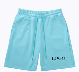 Pantalones cortos deportivos de verano unisex, nuevos estilos en stock, poliéster, algodón, sueltos, informales, para fitness, con patrón sólido, pantalones cortos deportivos para hombres y mujeres - Product Image 1