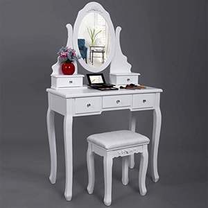 Coiffeuse moderne en bois blanc coiffeuse maquillage meubles de chambre <span class=keywords><strong>baroque</strong></span> de vente directe d'usine pour une utilisation en appartement - Product Image 3