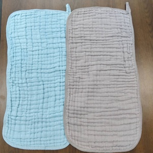 Bán Buôn Quần áo trẻ em tùy chỉnh trẻ sơ sinh Muslin ợ vải 25*50 cm bé yếm - Product Image 1