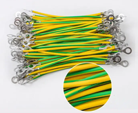 Fil de mise à la terre photovoltaïque bicolore jaune-vert, câble isolé à âme en cuivre, fil de mise à la terre pour chemin de câbles, fil de raccordement pour boîtier de distribution
