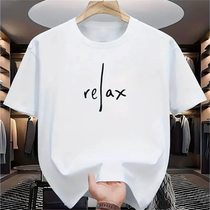 เสื้อยืดฮิปฮอปปักลายถักนิตติ้ง ผ้าฝ้าย 100% เป็นมิตรกับสิ่งแวดล้อม ระบายอากาศได้ดี คุณภาพสูง ขายดี ราคาสมเหตุสมผล - Product Image 1