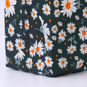 ถุงผ้าแคนวาสสีขาวมีกระเป๋าและซิปพิมพ์โลโก้ช้อปปิ้งใช้ในชีวิตประจำวัน - Product Image 4