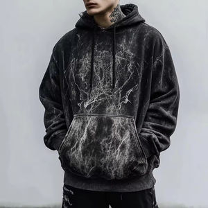 Zohan Creations Personnalisation Sweat à capuche Streetwear pour hommes Logo personnalisé 100% coton Confortable Acid Wash Stone Wash Pull à capuche - Product Image 2