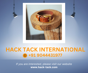 Collier de chien imprimé Croc personnalisé en relief 30mm cuir Tan avec motif solide Design solide - Product Image 2