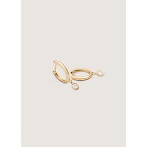 Kara Huggie Diamond <b>Earrings</b> - Product Image 4