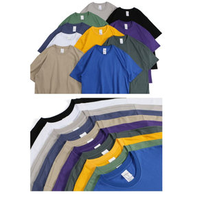 Camiseta de Hombre de Cuello Redondo, Algodón Grueso de 220 GSM, Manga Corta, Transpirable, Talla Grande, Diseño en Blanco Personalizable, Ajuste Holgado - Product Image 4