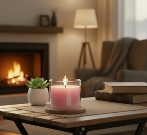 Premium Soy Wax Luxury Candle with Woody <b>Scented</b> Glass Jar for Home Decor Handmade Modern Style Diwali Ready - Product Image 3