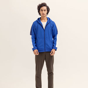 Custom Logo Zip-Up <b>Fleece</b> Hoodie for Men High Quality 100% Cotton Winter Lightweight <b>Thermal</b> High Visibility Print Size XS - Product Image 3