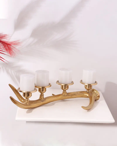 Candelabro de oro con sentido personalizado, candelabro de Metal para boda, decoración del hogar, comprar candelabro de oro, velas de Metal - Product Image 4