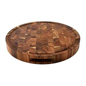 Nouvelle planche à découper ronde de service de mangue légère et bon marché en bois d'acacia moderne de l'exportateur indien - Product Image 2