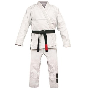 2024 núcleo deportivo preencogido blanco adulto brasileño Jiu Jitsu BJJ Gi con cinturón blanco gratis uniformes de artes marciales - Product Image 4