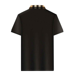 เสื้อโปโลแขนสั้นผู้ชายผ้าฝ้ายลำลองสำหรับฤดูร้อน สีพื้น เนื้อผ้าเจอร์ซีย์น้ำหนักเบา สไตล์สตรีทแวร์ ไซส์ใหญ่ ลายพิมพ์ รับผลิตแบบ OEM - Product Image 5