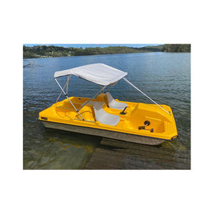 Bateaux à pédales en fibre de verre, vente en gros, fournisseur direct d'usine, export OEM, bateaux de lac - Product Image 5